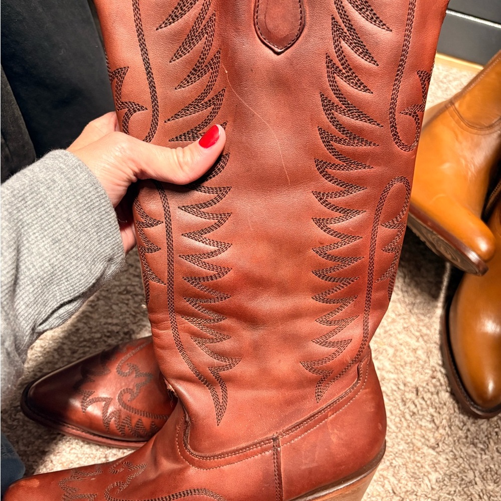 CORRAL WOMEN'S COGNAC EMBROIDERY WESTERN BOOTS - Picture 5 of 5